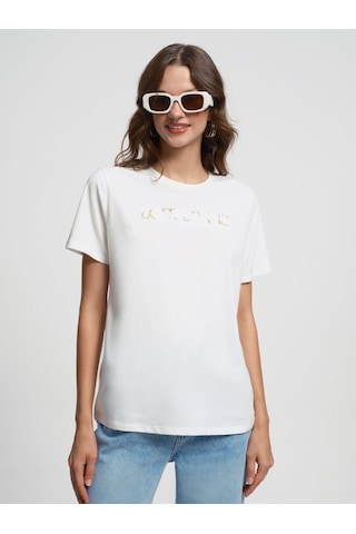 LOFT Regular Fit Kadın Tshirt K.kol Lf2033727 Q1.v1 Beyaz