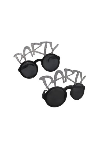 Hubrendy Cer Gümüş Simli Party Yazılı Parti Gözlüğü