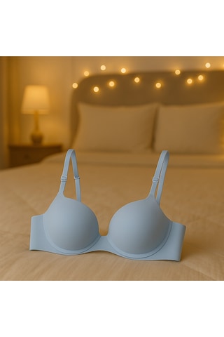 Pae Lazer Kesim Polyamide Spandex Kumaş F.k Lingerie Double Push-up Destekli Toplayıcı Sütyen Siyah