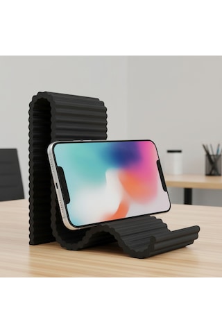 Siyah Çok Pozisyonlu Kullanılabilir Cep Telefonu Tablet Tutucu -cep Telefonu Tutacağı Standı Us-t001 Siyah