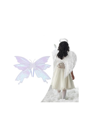 Suntek Kelebek Kanat Kostümü Fotoğraf Malzemesi Tatiller Beyaz