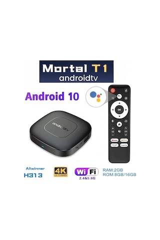 Mortal T1.android Tv Box 2gb Ram -16 Gb Hafıza Android 12 Tvbox 4887