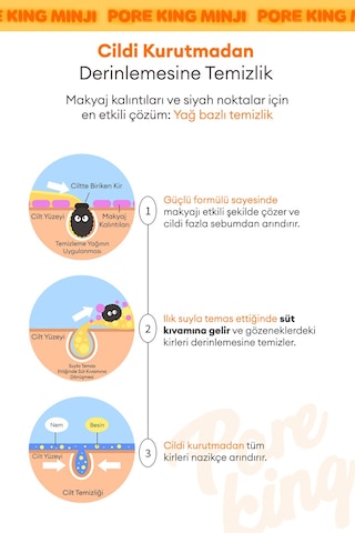 Gözenek Arındıran & Siyah Nokta Karşıtı Temizleme Yağı A'pıeu Pore King Minji Cleansing Oil