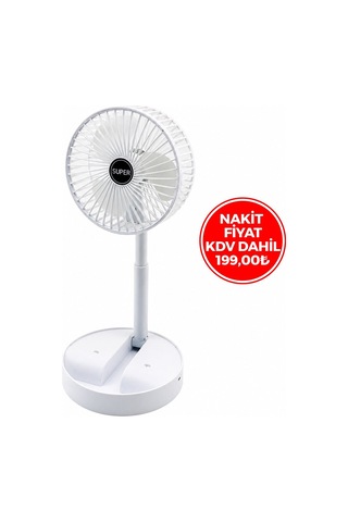 Blic Bwfn-11 Masaüstü Vantilatör - Usb Şarjlı Katlanır 16.4 Cm Telefonluklu 180 Derece
