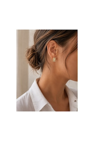 Xuping Jewelry Taşlı Küpe Altın