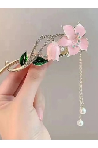 Catalea Family Çiçekli Saç Klipi 429441923 Altın