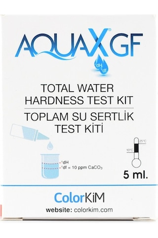 Yerli 5 Ml Aquax Gf- Toplam Su Sertliği Test Kiti