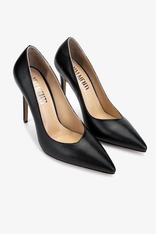 Valmenti Kadın Hakiki Deri Siyah Deri Topuklu Ayakkabı 1027 249 Bn Ayk Y25 Sıyah Dr Siyah