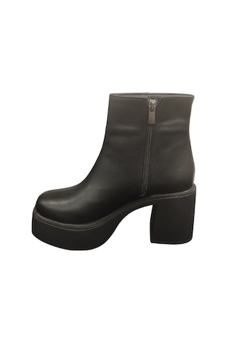 Ventes 914301z 8 Cm Platform Topuk Yandan Fermuarlı İçi Polarlı Günlük Kadın Bot Siyah