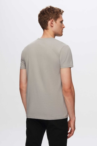 Twn Slim Fit Gri Düz Twn Logo Baskılı Strech Pamuklu T-shirt 2ec148551753m 301