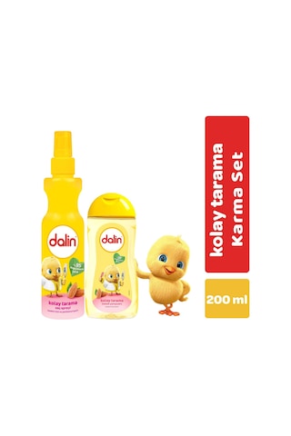 Dalin Kolay Tarama Saç Spreyi Badem Özlü 200 ML + Kolay Tarama Badem Özlü Şampuan 200 ML