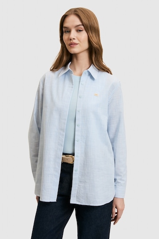 U.S. Polo Assn. U.s. Polo Assn. Kadın Mavi Gömlek Desenli 50324635-vr036