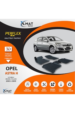 Perflex Paspas 3D Havuzlu X-Mat Astra H 2005-2009