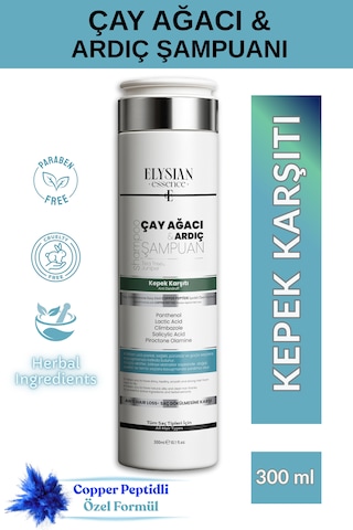 Elysian Essence Çay Ağacı & Ardıç Şampuanı Copper Peptidli Kepek Karşıtı Saç Bakımı 300 Ml Tüm Saç Tipleri