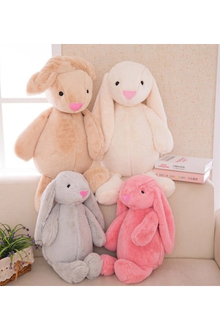 Uyku Arkadaşım Uzun Kulak Bunny Peluş Tavşan 65 Cm Pembe