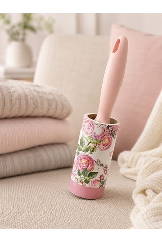 Pembe Saplı Yapışkanlı Tüy Toplayıcı Rulo Bant 60 Yaprak Pet Shop