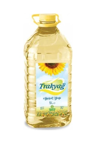 Trakya Ayçiçek Yağı 5 Lt Pet X 4 Adet 1 Koli 20 Lt