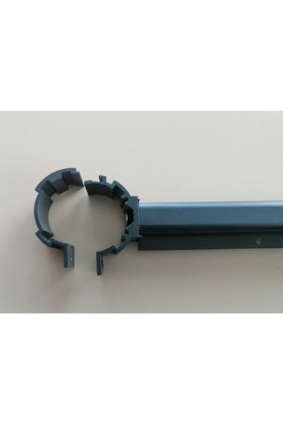 Küpeşte Balkon Çamaşır Kurutma Askılığı 50 mm Boru Tipi Natural ve Antrasit gri Gri