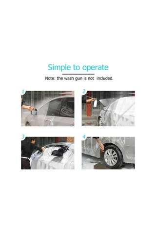 Araç Temizleme İçin Yüksek Basınçlı Köpük Püskürtme Aparatı, 1/4 Hızlı Bağlantı, Ayarlanabilir Nozul