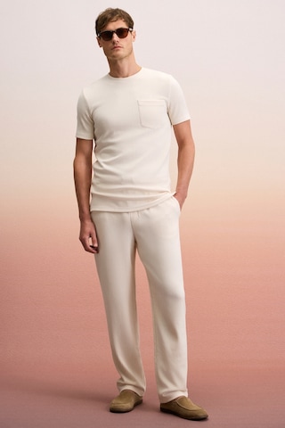 Grımelange Erno Erkek Beli Lastikli Yanları Cepli Relaxed Krem Pantolon Krem