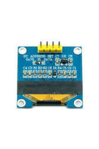 Makermarketim-128X64 0.96 İnch Oled Grafik Lcd Ekran - Ssd1306 - 4 Pin I2C