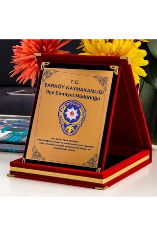 Kurumsal Hediye Logolu Teşekkür Plaketi
