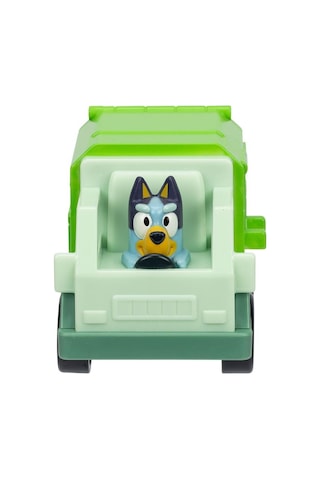 Moose Toys Bluey Figürlü Mini Araçlar - Bluey Çöp Kamyonunda