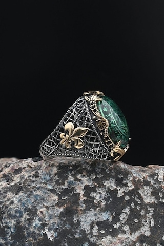 Hz. Süleyman Mührü 925 Ayar Gümüş Erkek Yüzüğü Özel Tasarım