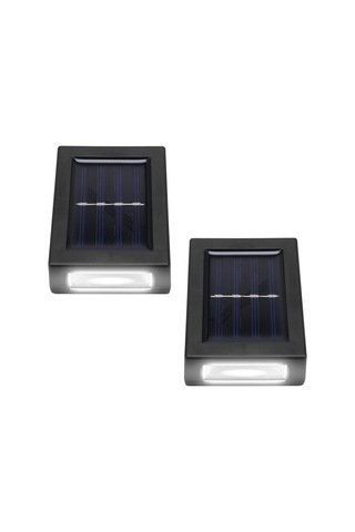 Açık Bahçe Güneş Duvar Işıkları Yukarı Ve Aşağı Su Geçirmez Duvar Işıkları, A Siyah