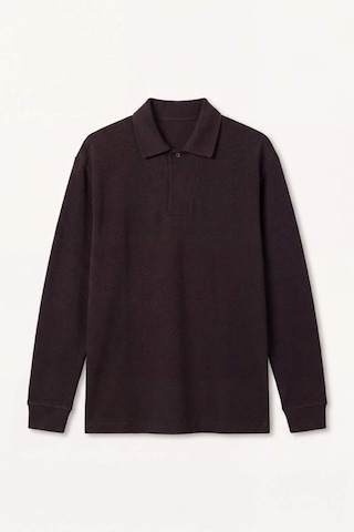 Defacto Regular Fıt Polo Yaka Pike Sweatshirt H3316ax26spbn337 Kahve-bn337