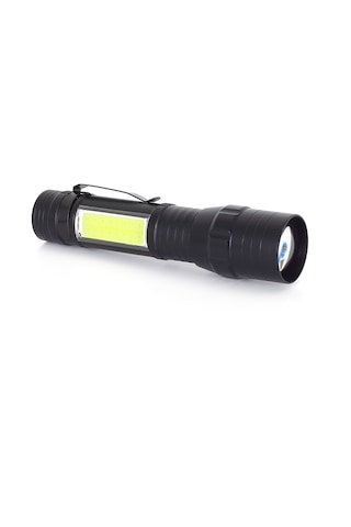 Wuben Wb-017 Ultra Güçlü Usb Şarjlı Kutulu El Feneri - Kamp Fener Siyah