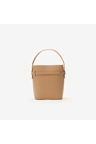 D81 Warm Beige Omuz Çantası Kadın Yvane Mini Bag Piumelli Milano Bej