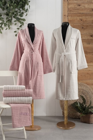 Pierre Cardin AST51 Wawe Soft Aile Bornoz Seti