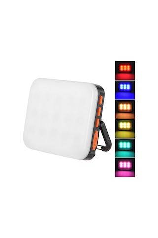 Andoer Ly-01 Rgb Fotoğrafçılık Lambası Led Dolgu Işığı Siyah Siyah