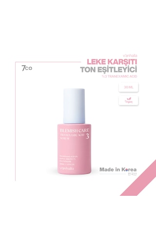 Koyu Leke Karşıtı %3 Traneksamik Asit Cilt Tonu Eşitleyici Aydınlatıcı Serum 30ml