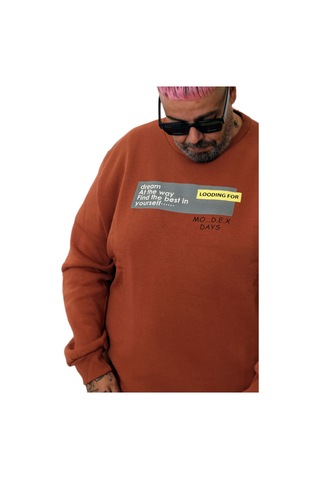 Mode Xl Erkek Sweat Bisiklet Mo...d.e.x Days U25801 Camel