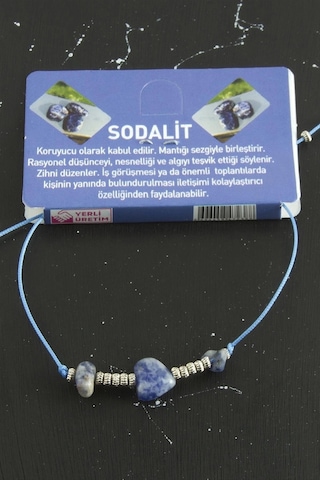 Kalp Karışık Doğaltaş Bileklik Diğer