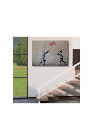 Banksy Stencil'in Top Oyunları Yok İsimli Eseri Kanvas Tablo