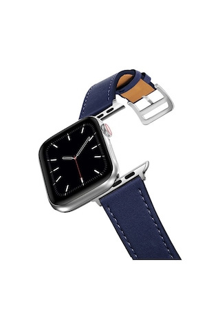 Ally Apple Uyumlu Watch 7-8 41 MM6-5-4 40 MM Single Coil Deri Kayış Kordon
