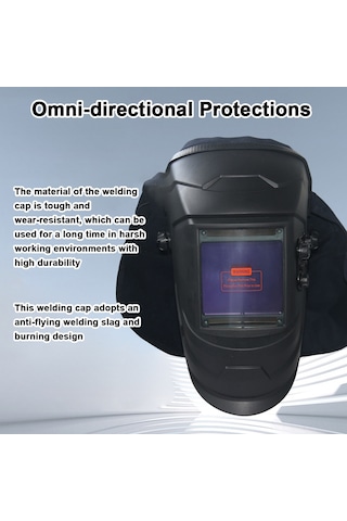 Yuntech01 Siyah Deri+kumaş Kaynak Kask Koruyucu Örtü - Isı/sıvı/parçacık Koruma, Kolay Kurulum, Çoğu Kaska Uyumlu