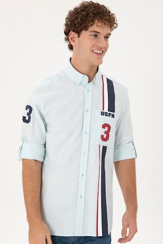 U.s. Polo Assn. Erkek Açık Mavi Gömlek Desenli 50293490-vr003 Açık Mavi