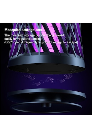 Besthome1 Ev İçi Batarya Li Yeşil Siğirlik: 365nm Mor Işık+nefes Taklit, Şok Ve Isınma Işığı, Kolay Montaj