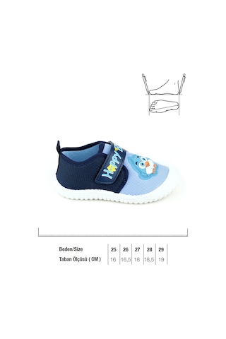 Gezer Yazlık Erkek Çocuk Keten Happy Bird Cırt Cırtlı Ayarlanabilir Ayakkabı Ga2ypm.03342.00.2a2.0a Mavi