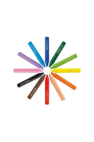 Bic Silinebilir Üçgen 12 li Kutu Pastel Boya