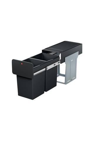 L Gömme Çöp Ayırma Sistemi 2 X 14 L 28 L Duo Çöp Ayırıcı Teleskopik Raylar Üzerinde Tam Çekmeli Çıkarılabi Çok Renkli
