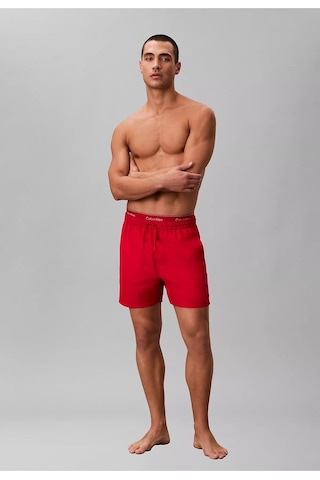 Calvin Klein Erkek Normal Kesim Hızlı Kuruyan Kumaşlı Kırmızı Deniz Şortu-15867
