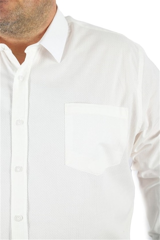 Starbattal Büyük Beden Erkek Gömlek Punteado 23354 BEYAZ Beyaz