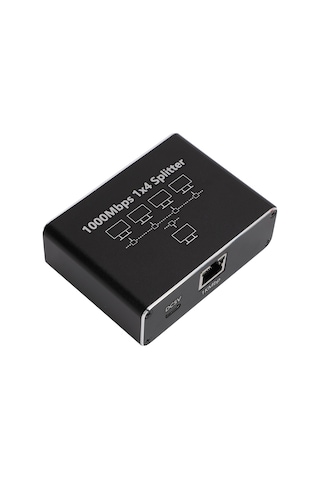 Xindoker 1000mbps Ethernet Anahtarı 1 Giriş 4 Çıkış - Usb-c Beslemeli, Cat6/7/8 Uyumlu, 4 Cihaz Eşzamanlı Bağlantı, Ev/ofis Ağ Genişletici