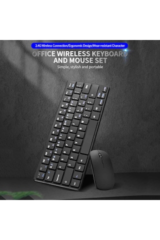 Geeksen 2.4g Kablosuz Klavye Ve Fare Seti - Ergonomik Tasarım, Dpı Ayarlı, Taşınabilir Diğer