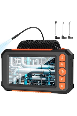 Nhr-15 Monitörlü Çift Kameralı 10 Mt Sert Kablo Yılan Endoskop